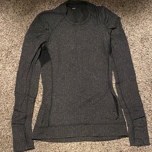 lululemon athletica Charcoal Gray Crew Neck Sweater